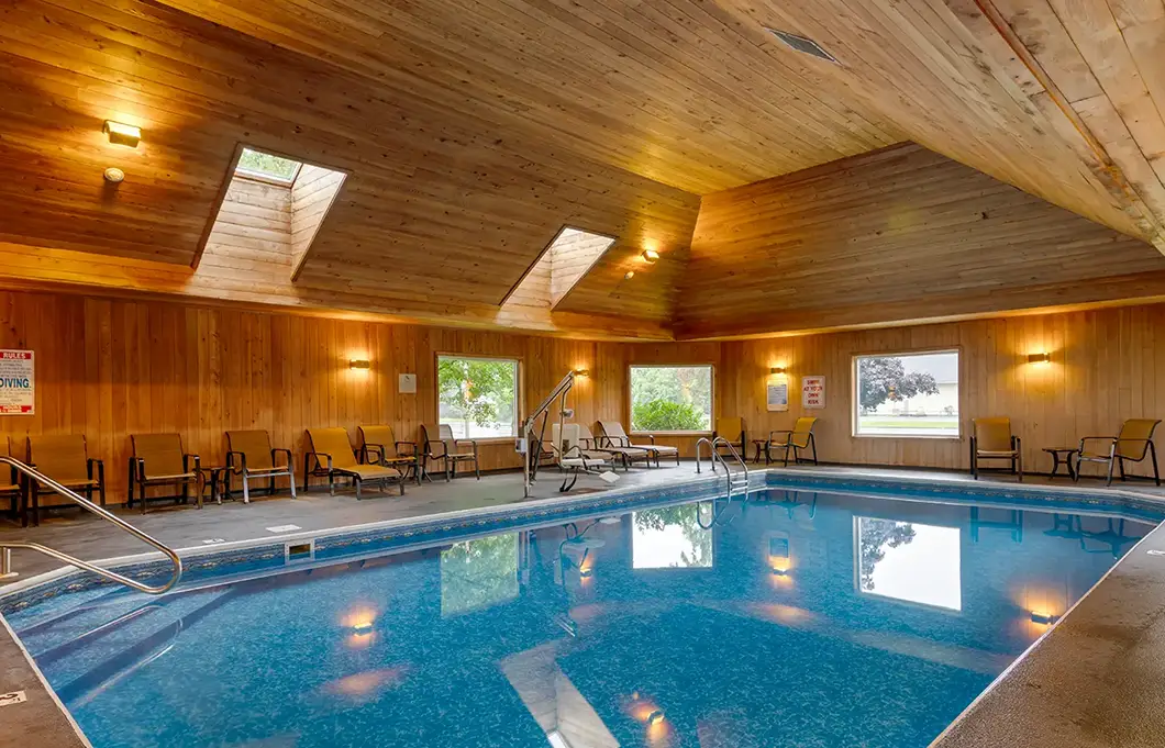 Indoor pool at Windjammer Inn & Conference Center in South Burlington, VT